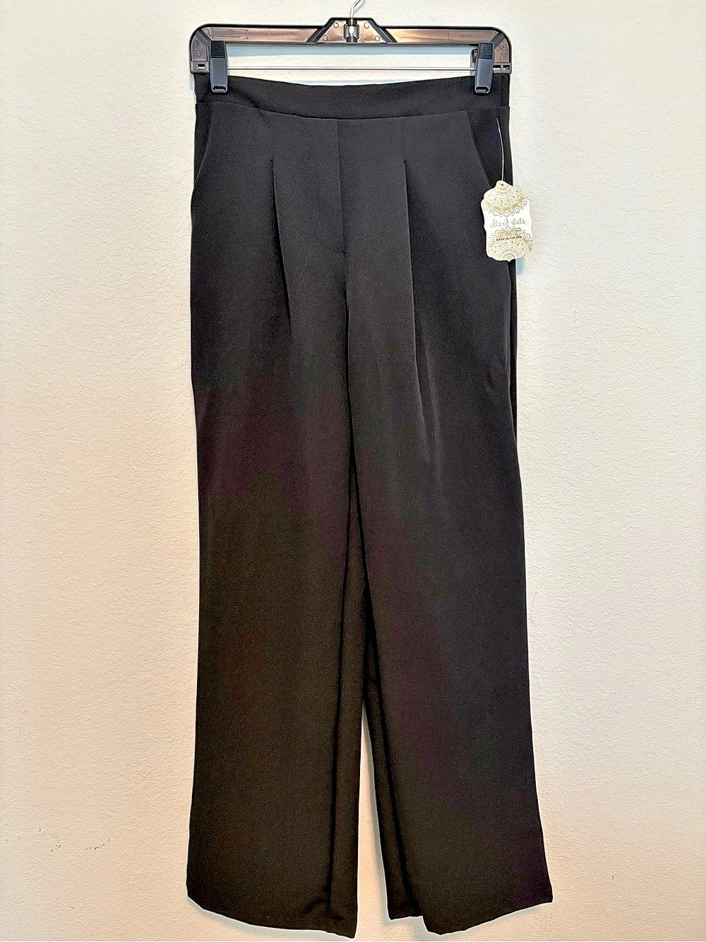 Altar’d State Wide Leg Pants in Black Size Small NWT